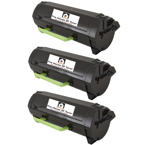 Compatible Toner Cartridge Replacement for Lexmark 24B6186 (Black) 16K YLD (3-Pack)