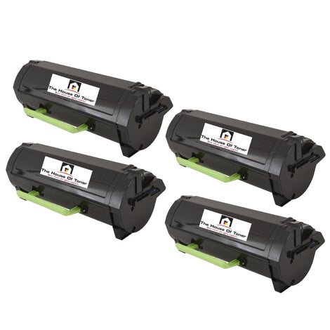 Compatible Toner Cartridge Replacement for Lexmark 24B6186 (Black) 16K YLD (4-Pack)
