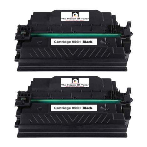 Compatible Toner Cartridge Replacement For Canon 3008C001 (056H) Black (21K YLD) W/No Chip (2-Pack)