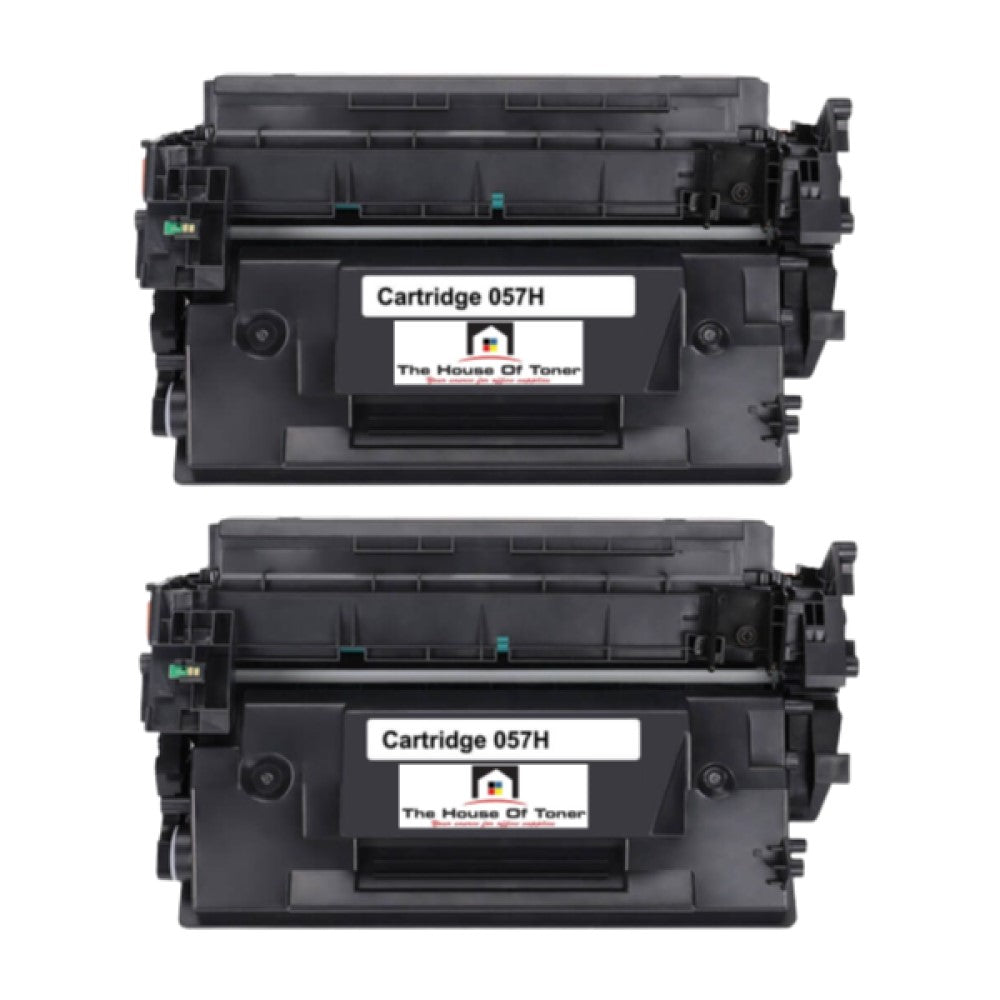 Compatible Toner Cartridge Replacement for Canon 3010C001 (057H) High Yield Black (10K YLD) W/No Chip (2-Pack)