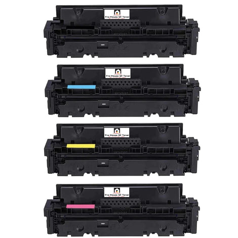 Compatible High Yield Black, Cyan, Yellow, Magenta Toner Cartridge Replacement For Canon 3020C001, 3019C001, 3018C001, 3017C001 (055H) 4-Pack
