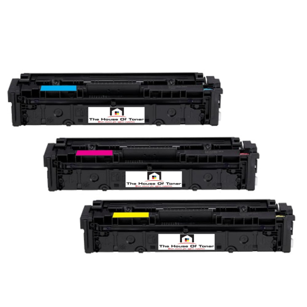 Compatible Toner Cartridge Replacement for CANON 3025C001, 3026C001, 3027C001 (054H) High Yield Cyan, Magenta, Yellow (3.1K YLD) 3-Pack