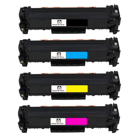 Compatible Toner Cartridge Replacement for HP CC530A,CC531A, CC533A, CC532A (304A) Black, Cyan, Yellow, Magenta (4-PACK)