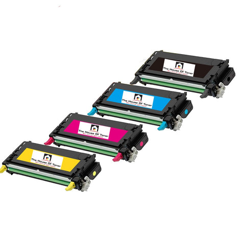 Compatible Toner Cartridge Replacement For DELL 310-8092, 310-8094, 310-8096, 310-8098 (PF030, PF029, RF013, NF556 ) High Yield Black, Cyan, Yellow, Magenta (8K YLD) 4-Pack