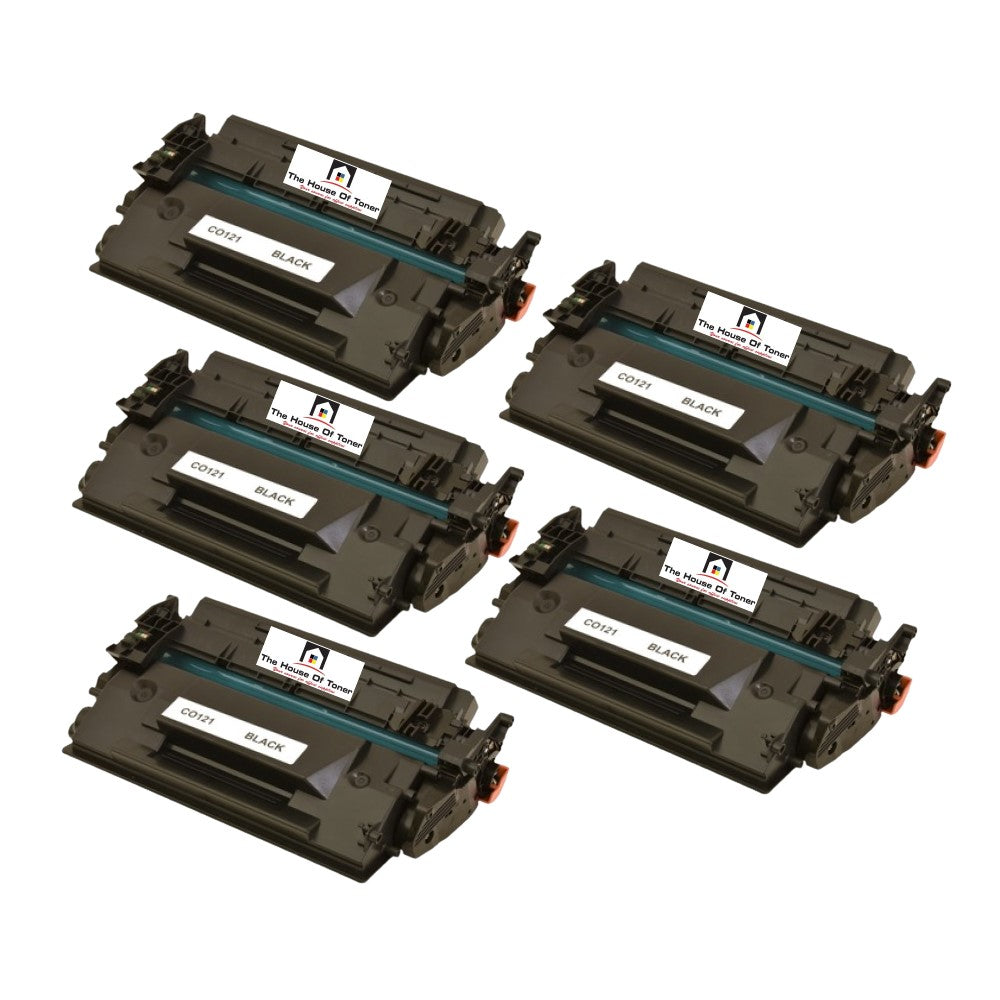 Compatible Toner Cartridge Replacement for Canon 3252C001 (121) Black (5K YLD) 5-Pack