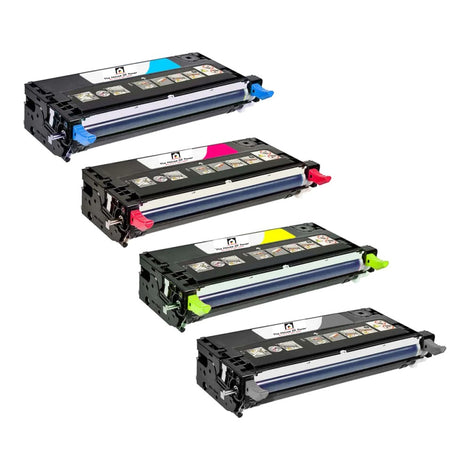 Compatible Toner Cartridge Replacement For Dell 330-1198, 330-1199, 330-1200, 330-1204 (High Yield Black, Cyan, Magenta, Yellow) 9K YLD (4-Pack)