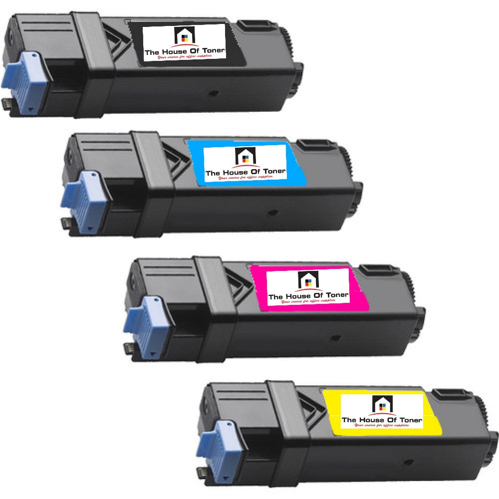 Compatible Toner Cartridge Replacement For Dell 331-0716, 331-0717, 331-0718, 331-0719 (Cyan, Magenta, Yellow, Black) 4-Pack