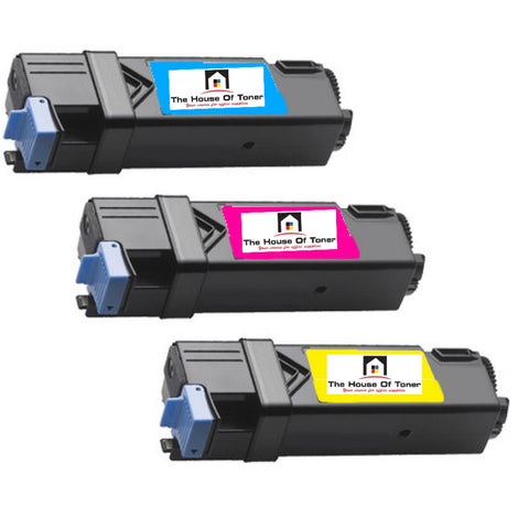 Compatible Toner Cartridge Replacement For Dell 331-0716, 331-0717, 331-0718 (Cyan, Magenta, Yellow) 3-Pack
