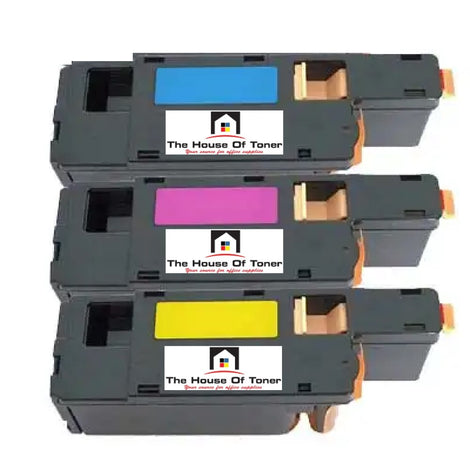 Compatible Toner Cartridge Replacement For DELL 332-0400, 332-0401, 332-0402 (DWGCP, V3W4C, V53F6) Cyan, Magenta, Yellow (1.25K YLD) 3-Pack