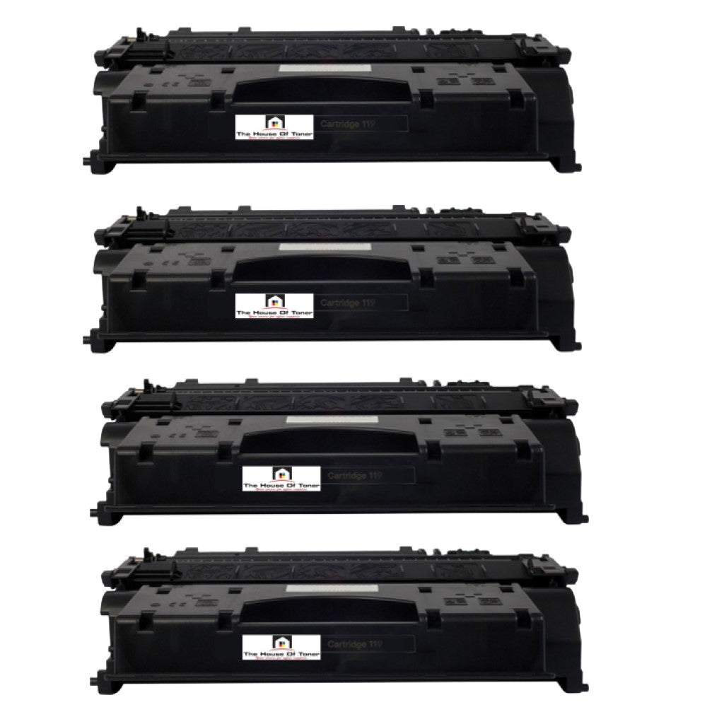 Compatible Toner Cartridge Replacement For CANON 3480B001AA (119) High Yield Black (6.4K YLD) 4-Pack