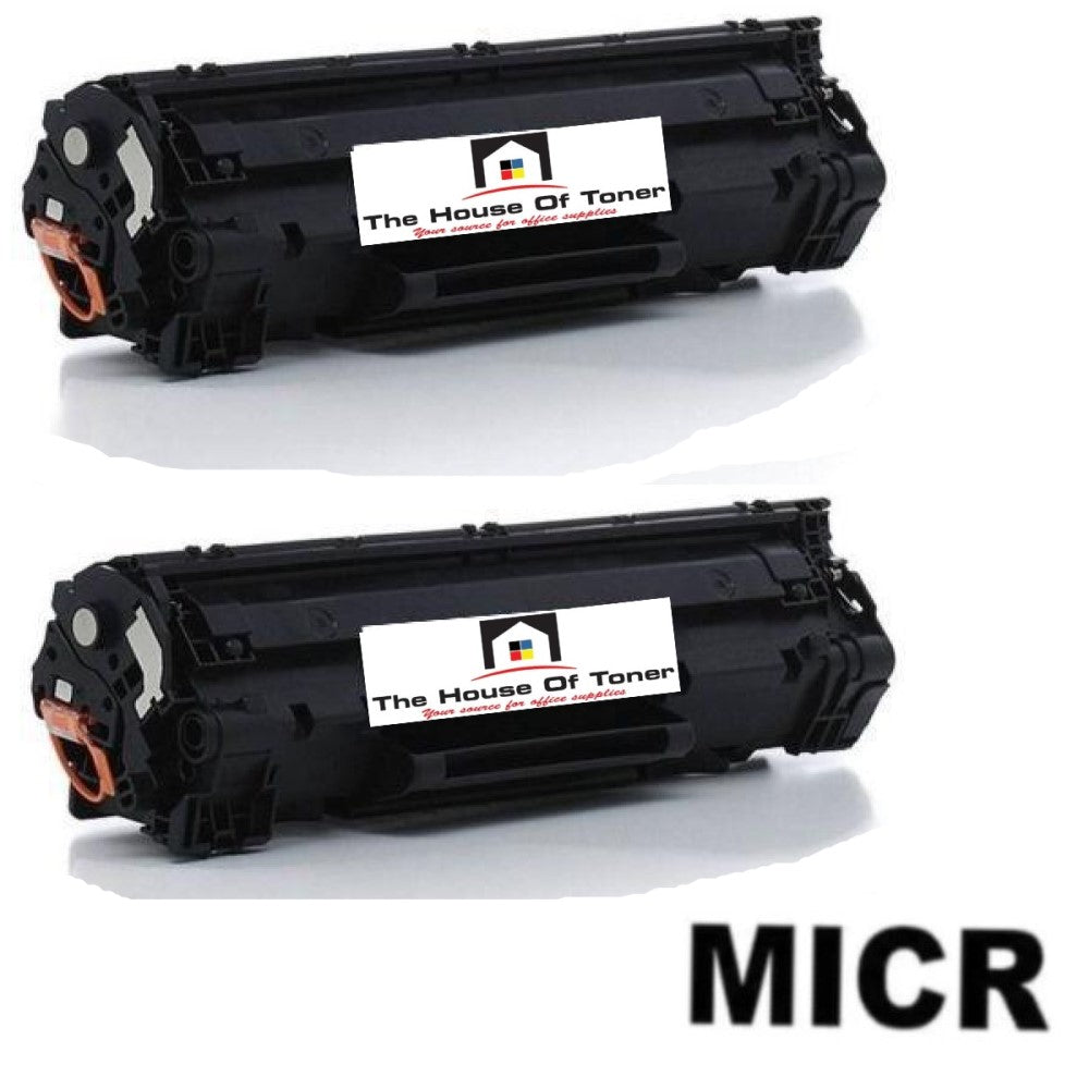 Compatible Toner Cartridge Replacement for Canon 3483B001AA (TYPE 126) Black (2.1K YLD) 2-Pack (W/Micr)