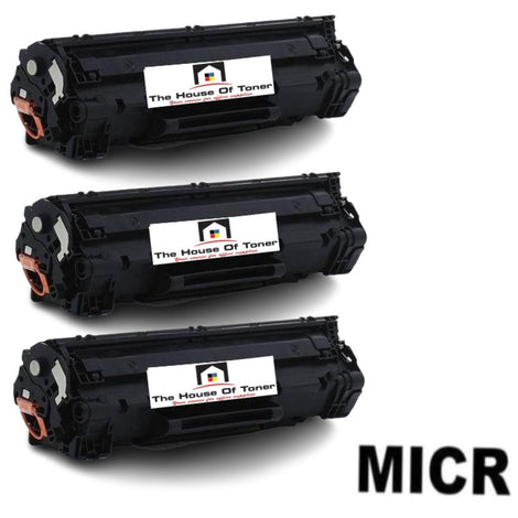 Compatible Toner Cartridge Replacement for Canon 3483B001AA (TYPE 126) Black (2.1K YLD) 3-Pack (W/Micr)