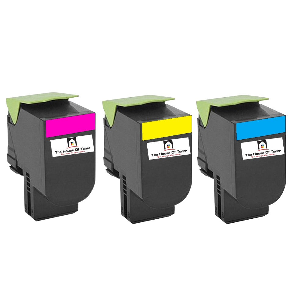 Compatible Toner Cartridge Replacement for IBM 39V2431, 39V2432, 39V2433 (Cyan, Magenta, Yellow) 4K YLD (3-Pack)