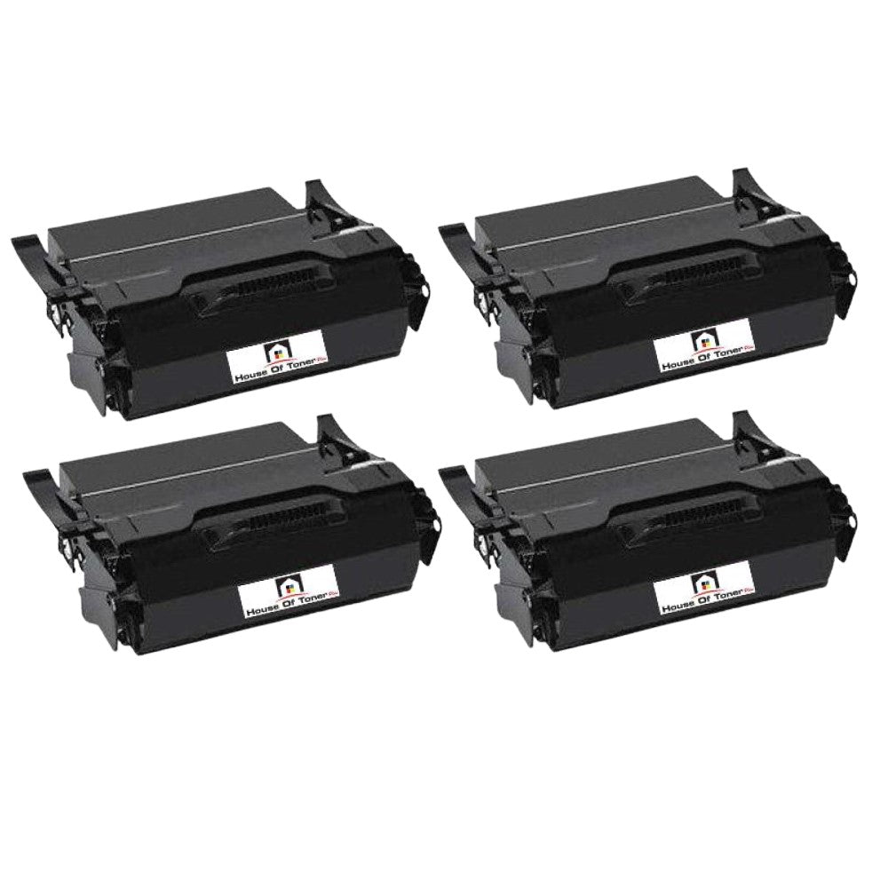 Compatible Toner Cartridge Replacement for IBM 39V2513 (Black) 25K YLD (4-Pack)