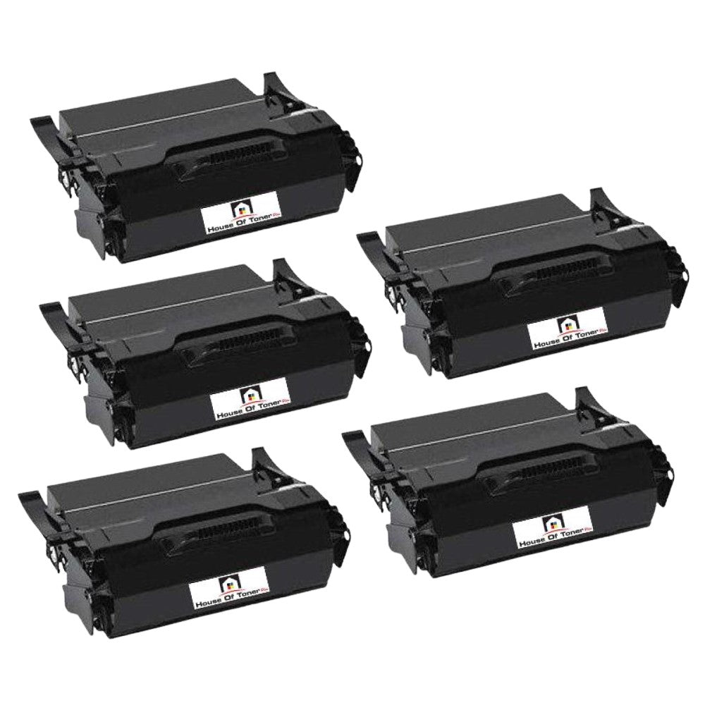 Compatible Toner Cartridge Replacement for IBM 39V2513 (Black) 25K YLD (5-Pack)