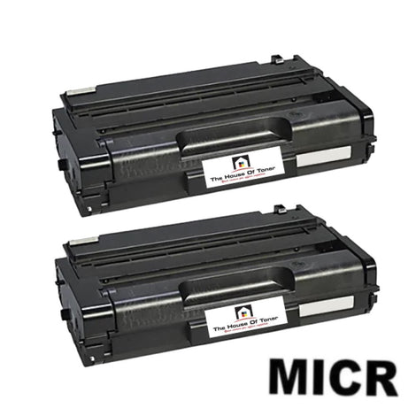 Compatible Toner Cartridge Replacement for RICOH 406989 (Black) 6.4K YLD (W/Micr) 2-Pack