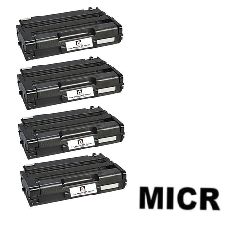 Compatible Toner Cartridge Replacement for Lanier 406989 (Black) 6.4K YLD (W/Micr) 4-Pack