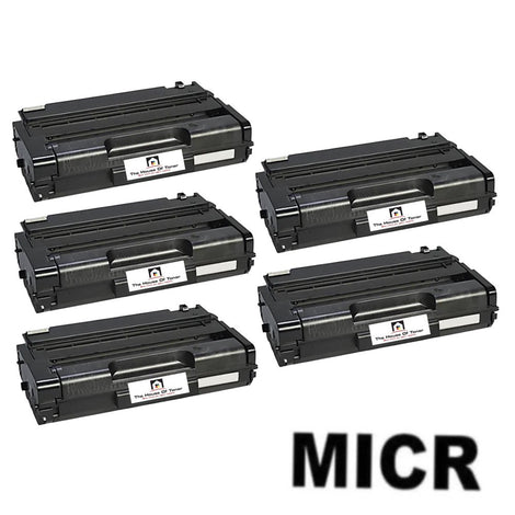 Compatible Toner Cartridge Replacement for Lanier 406989 (Black) 6.4K YLD (W/Micr) 5-Pack