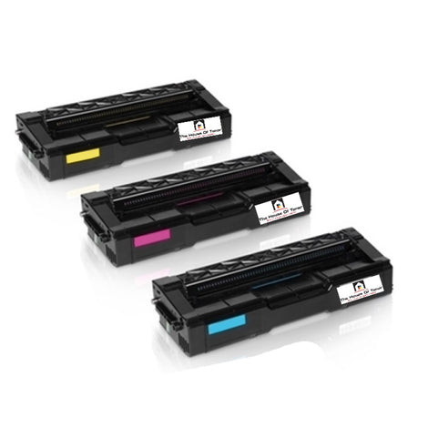 Compatible Toner Cartridge Replacement for RICOH 407654, 407655, 407656 (Cyan, Magenta, Yellow) 6K YLD Color (3-Pack)