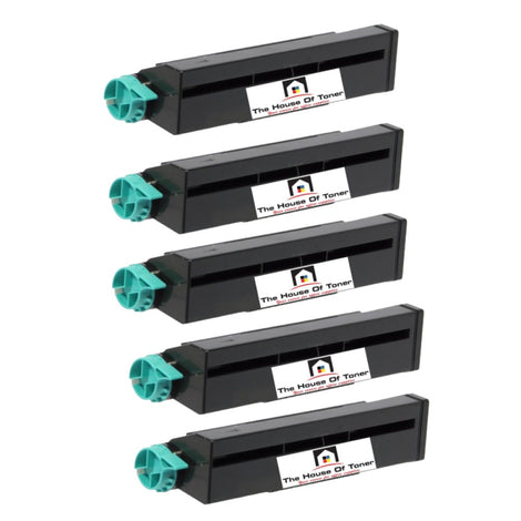 Compatible Toner Cartridge Replacement for OKIDATA 42102901 (TYPE C9) Black (7K YLD) 5-Pack
