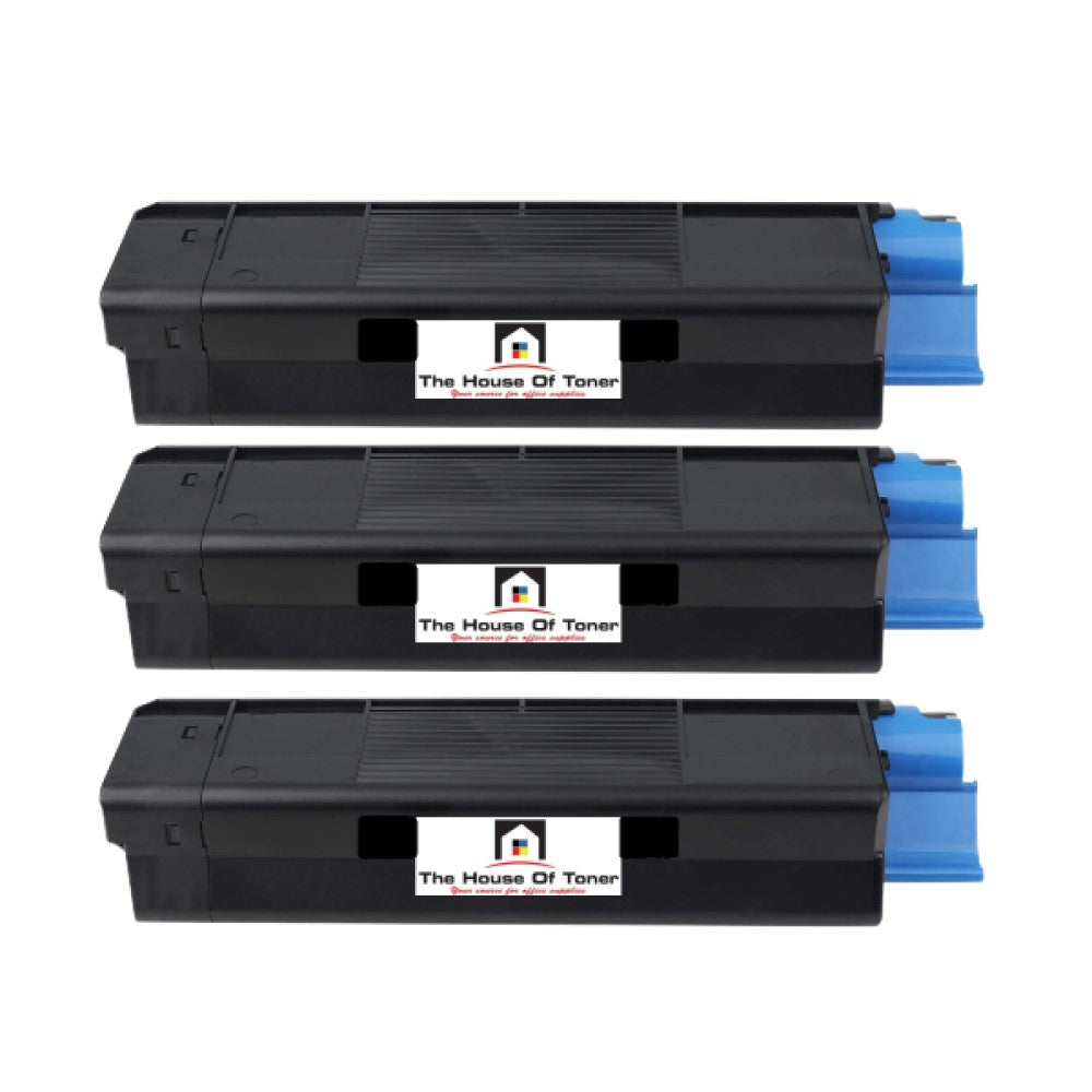 Compatible Toner Cartridge Replacement For OKIDATA 43034804 (TYPE C6) Black (15K YLD) 3-Pack