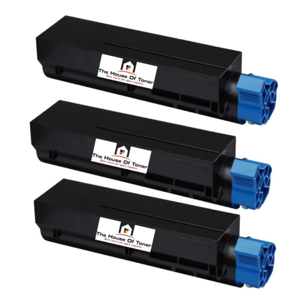 Compatible Toner Cartridge Replacement For OKIDATA 43502001 (Type-9) Black (7K YLD) 3-Pack