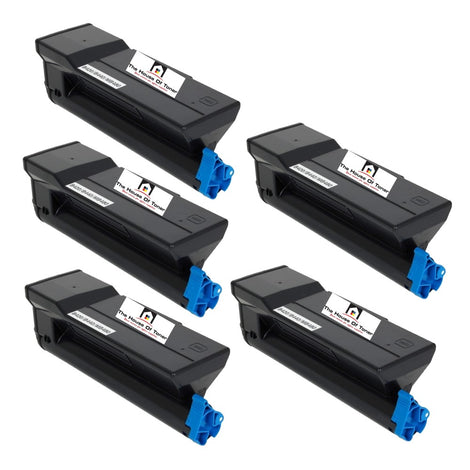Compatible Toner Cartridge Replacement for OKIDATA 43979215 (High Yield Black) 12K YLD (5-Pack)