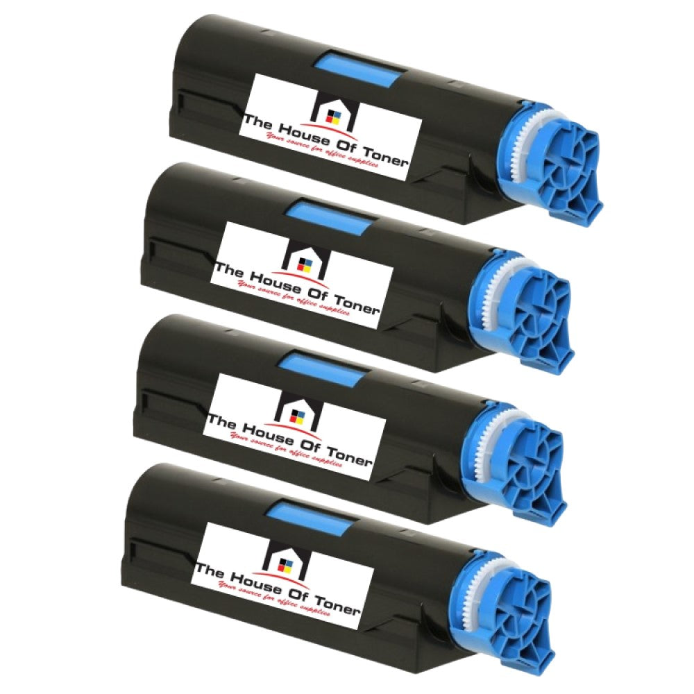 Compatible Toner Cartridge Replacement For OKIDATA 44574701 (B411) Black (4K YLD) 4-Pack