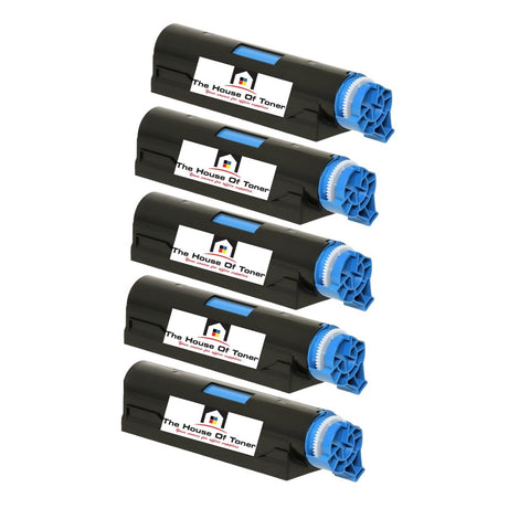 Compatible Toner Cartridge Replacement For OKIDATA 44574701 (B411) Black (4K YLD) 5-Pack