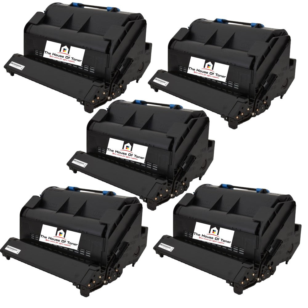 Compatible Toner Cartridge Replacement For OKIDATA 45488801 (Black) 18K YLD (5-Pack)