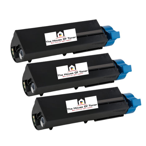 Compatible Toner Cartridge Replacement For OKIDATA 45807110 (Extra High Yield Black) 12K YLD (3-Pack)