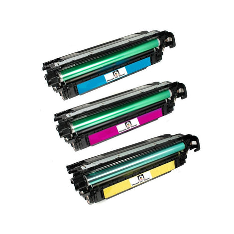 Compatible Toner Cartridge Replacement for HP CE251A, CE252A, CE253A (504A) Cyan, Yellow, Magenta (7K)  3-Pack
