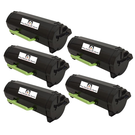 Compatible Toner Cartridge Replacement for Lexmark 51B1H00 (High Yield Black) 8.5K YLD (5-Pack)