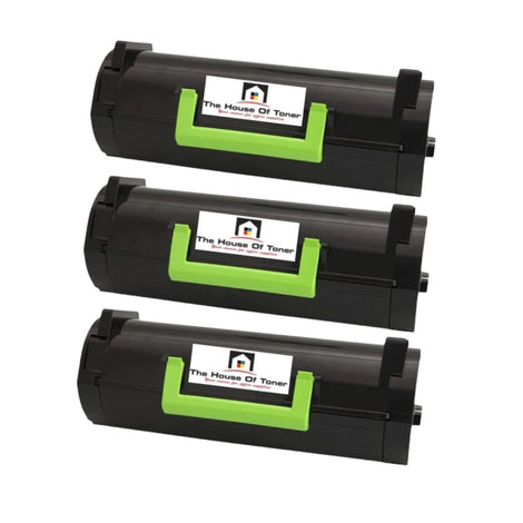 Compatible Toner Cartridge Replacement for Lexmark 51B1X00 (Black) 20K YLD (3-Pack)