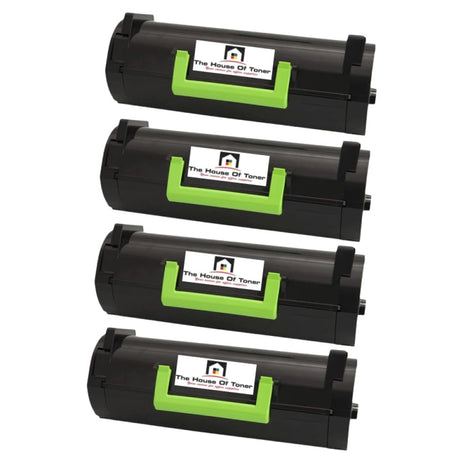 Compatible Toner Cartridge Replacement for Lexmark 51B1X00 (Black) 20K YLD (4-Pack)
