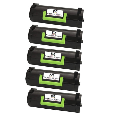 Compatible Toner Cartridge Replacement for Lexmark 51B1X00 (Black) 20K YLD (5-Pack)