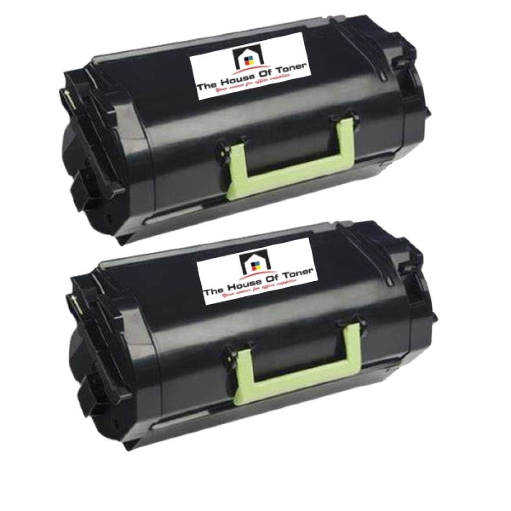 Compatible Toner Cartridge Replacement for Lexmark 52D0XA0 (520XA) Extra High Yield Black (45K YLD) 2-Pack