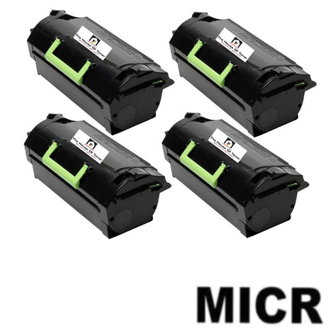 Compatible Toner Cartridge Replacement for Lexmark 52D1000 (521H) High Yield Black (25K YLD) W/MICR (4-Pack)