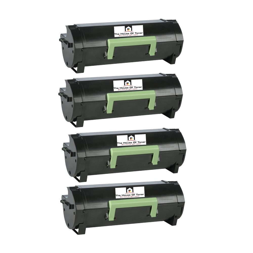 Compatible Toner Cartridge Replacement for Lexmark 56F1000 (Black) 6K YLD (4-Pack)