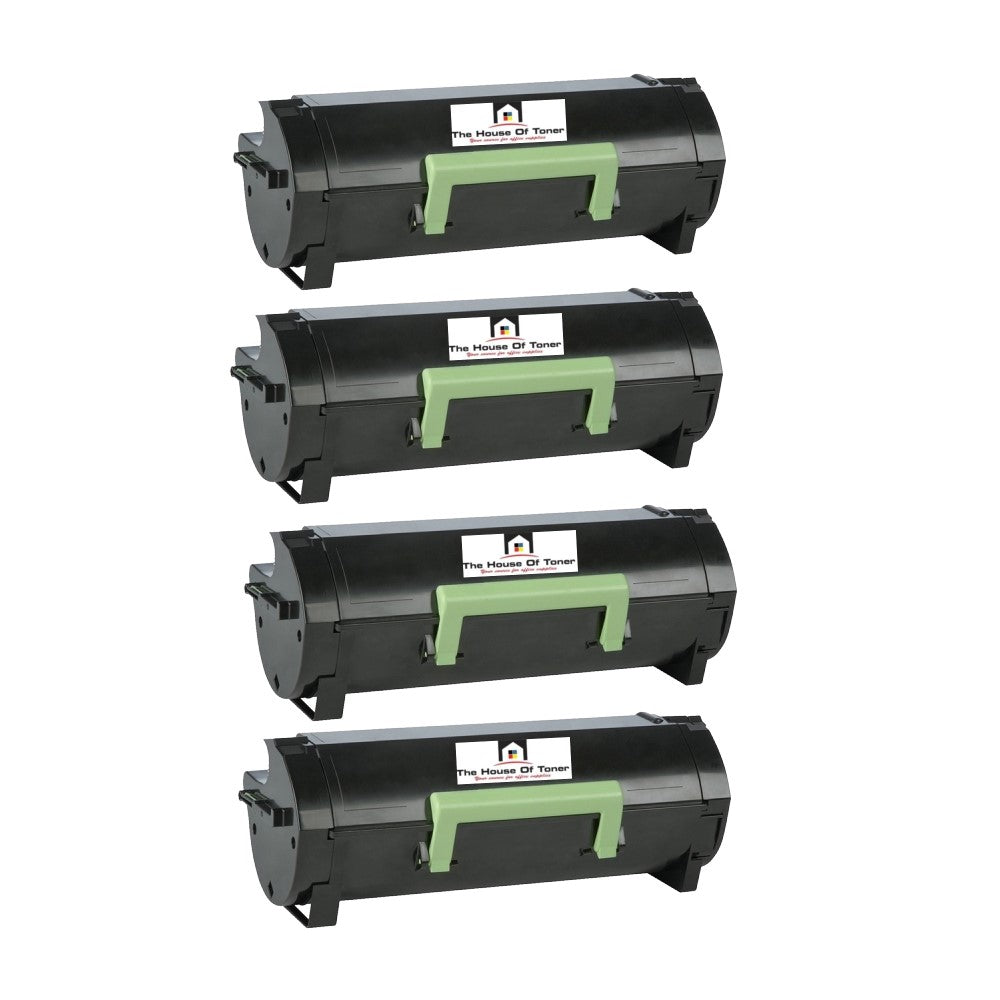 Compatible Toner Cartridge Replacement for Lexmark 56F1H00 (High Yield Black) 15K YLD (4-Pack)