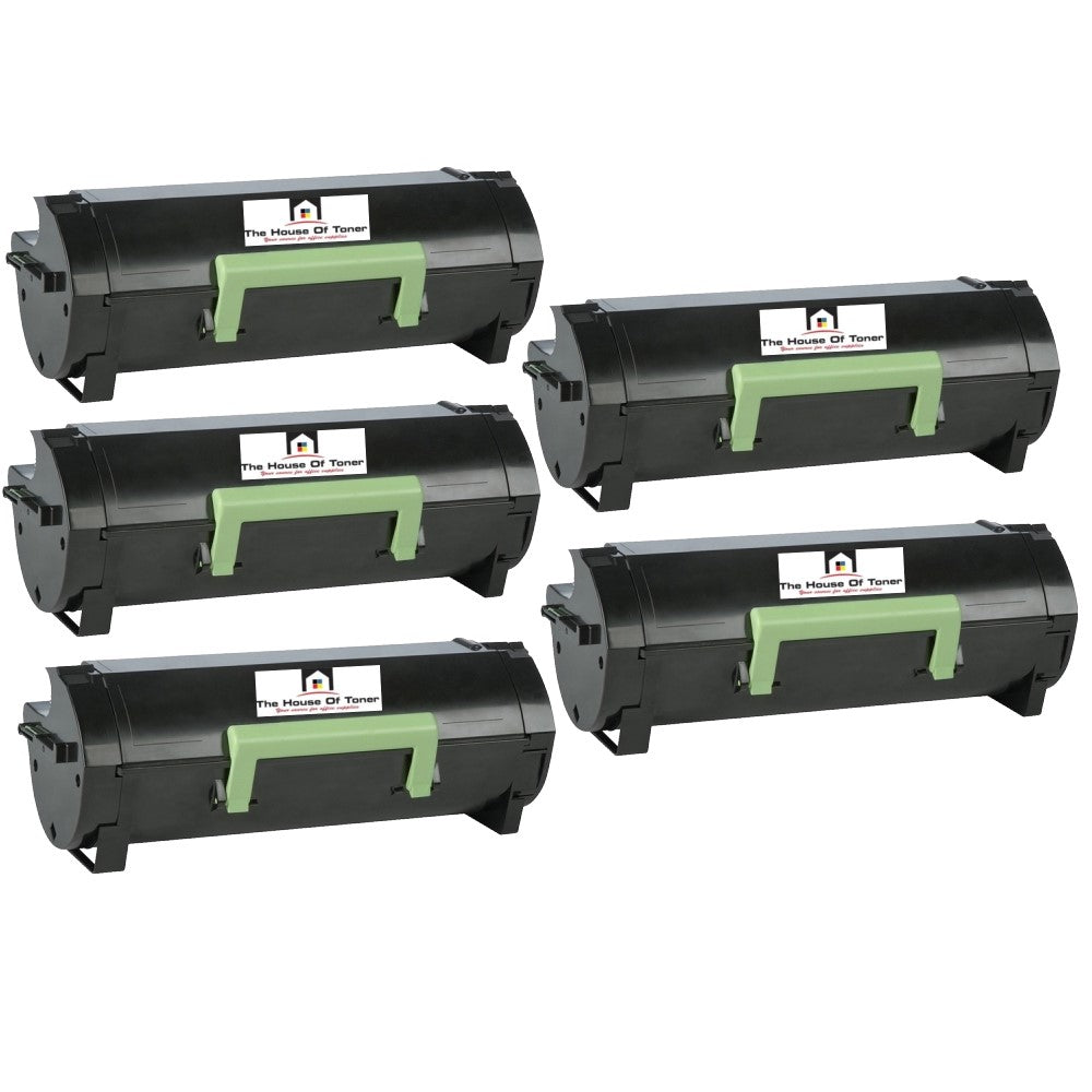 Compatible Toner Cartridge Replacement for Lexmark 56F1000 (Black) 6K YLD (5-Pack)