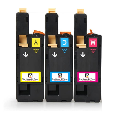 Compatible Toner Cartridge Replacement for DELL 593-BBJW, 593-BBJV, 593-BBJU (MWR7R, G20VW, H5WFX ) Cyan, Magenta, Yellow (1.5K YLD) 3-Pack