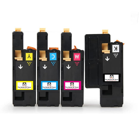 Compatible Toner Cartridge Replacement for DELL 593-BBJX, 593-BBJW, 593-BBJV, 593-BBJU (DPV4T, MWR7R, G20VW, H5WFX ) Black, Cyan, Magenta, Yellow (2K YLD- Black, 1.5K YLD- Color) 4-Pack