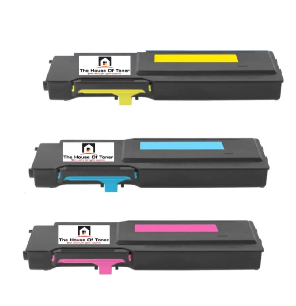 Compatible Toner Cartridge Replacement For Dell 593-BCBD, 593-BCBE, 593-BCBF (G7P4G, M9TTM, YC7M7) High Yield Cyan, Magenta, Yellow (11K YLD) 3-Pack