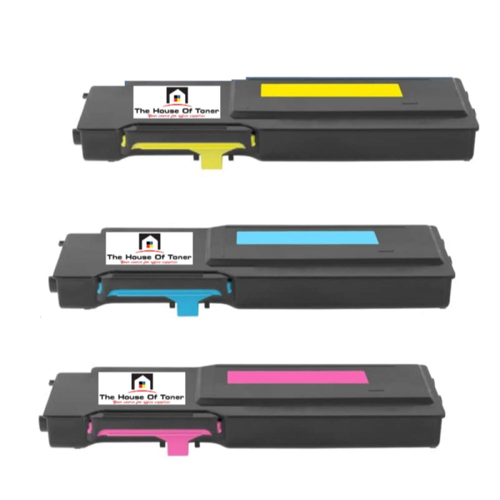 Compatible Toner Cartridge Replacement For Dell 593-BCBD, 593-BCBE, 593-BCBF (G7P4G, M9TTM, YC7M7) High Yield Cyan, Magenta, Yellow (11K YLD) 3-Pack