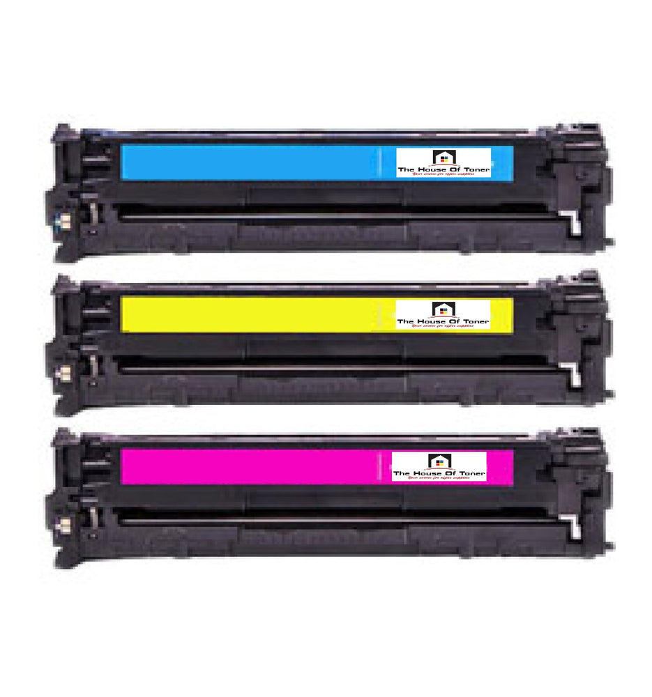 Compatible Toner Cartridge Replacement For CANON 6269B001AA, 6270B001AA, 6271B001AA (131) Yellow, Magenta, Cyan (1.5K YLD) 3-Pack