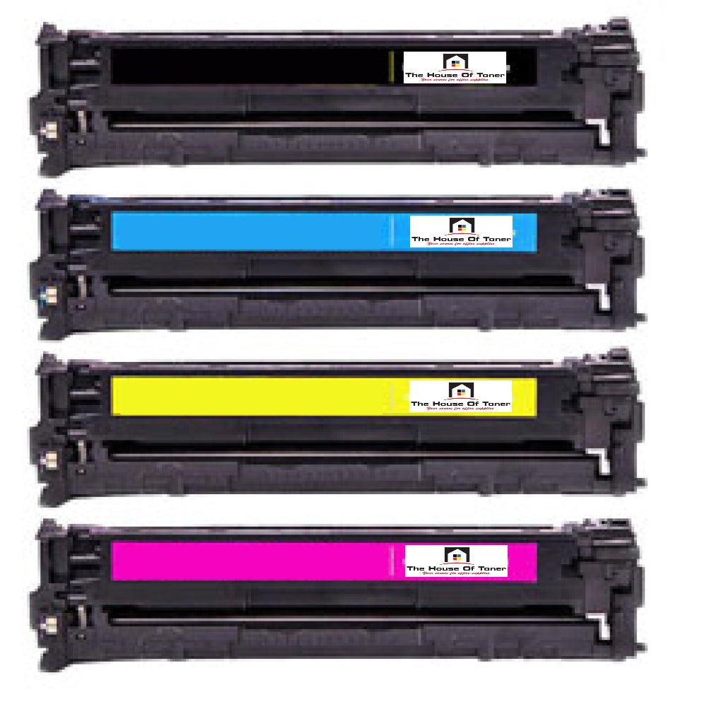 Compatible Toner Cartridge Replacement For CANON 6269B001AA, 6270B001AA, 6271B001AA, 6272B001AA (131) Yellow, Magenta, Cyan, Black (1.5K YLD) 4-Pack