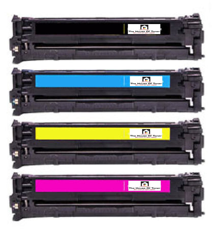 Compatible Toner Cartridge Replacement For CANON 6269B001AA, 6270B001AA, 6271B001AA, 6272B001AA (131) Yellow, Magenta, Cyan, Black (1.5K YLD) 4-Pack