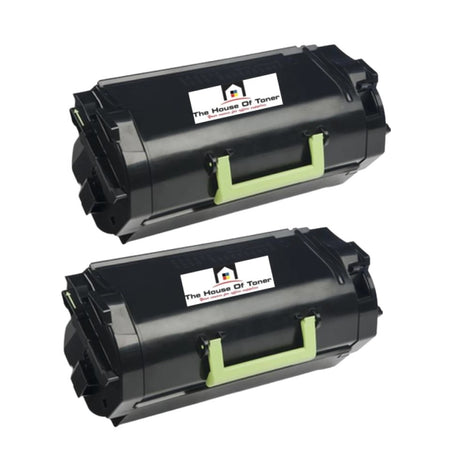Compatible Toner Cartridge Replacement for Lexmark 62D0HX0 (620XA) Extra High Yield Black (45K YLD) 2-Pack