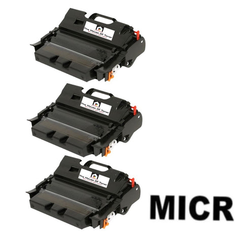 Compatible Toner Cartridge Replacement for LEXMARK 64035HA (High Yield) Black (21K YLD) W/Micr (3-Pack)